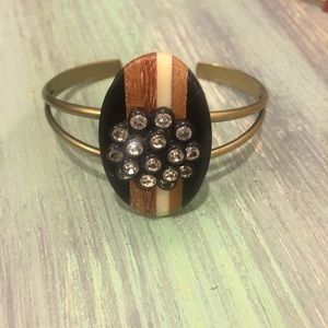 Handmade repurposed cuff bracelet